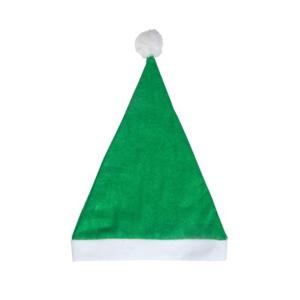 Voordelige kerstmuts - groen - voor volwassenen - polyester - 59 cm - kerstaccessoires