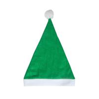 Voordelige kerstmuts - groen - voor volwassenen - polyester - 59 cm - kerstaccessoires