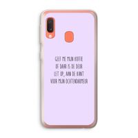 Ochtendhumeur: Samsung Galaxy A20e Transparant Hoesje
