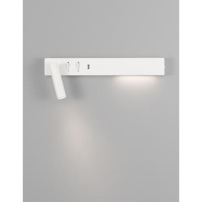 Lyora BedlampjeVida links wit met usb - 9533524