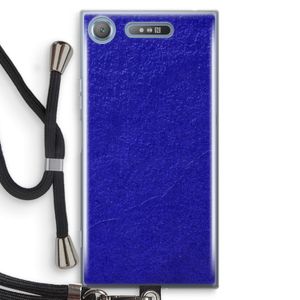 Majorelle Blue: Sony Xperia XZ1 Transparant Hoesje met koord