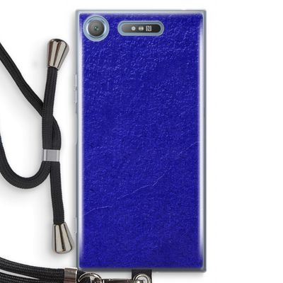 Majorelle Blue: Sony Xperia XZ1 Transparant Hoesje met koord