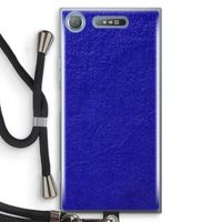 Majorelle Blue: Sony Xperia XZ1 Transparant Hoesje met koord