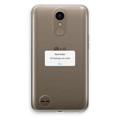 Reminder: LG K10 (2017) Transparant Hoesje