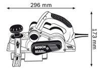 Bosch Professional GHO 40-82 C Elektrische schaafmachine Incl. koffer Schaafbreedte: 82 mm 850 W Felsdiepte (max.): 24 mm - thumbnail