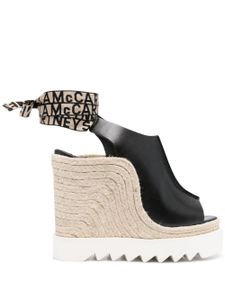 Stella McCartney espadrilles Gaia 130 mm à semelle compensée - Noir