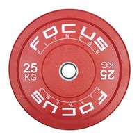 Olympische halterschijf 50 mm - Focus Fitness Bumper plate - 25 kg - R - thumbnail