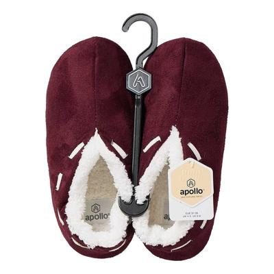 Spaanse sloffen/pantoffels - meisjes - maat 37/38 - bordeaux rood - polyester - zachte voering