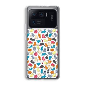 Kleurrijke katten: Xiaomi Mi 11 Ultra Transparant Hoesje