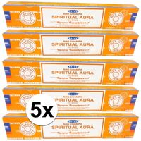 5x Nag Champa wierook Spiritual Aura 15 gram - thumbnail