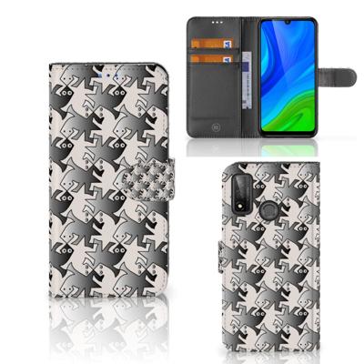 Huawei P Smart 2020 | Telefoonhoesje | Met pasjeshouder | Salamander Grey