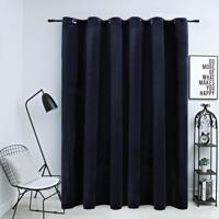 VidaXL Gordijn verduisterend met ringen 290x245 cm fluweel zwart