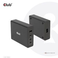 club3D CAC-1906 Laptop netvoeding 132 W Binnen Aantal uitgangen: 3 x, 1 x USB-C, USB-A GaN, USB Power Delivery (USB-PD) - thumbnail