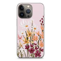 Painted wildflowers: iPhone 13 Pro Transparant Hoesje