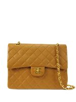 CHANEL Pre-Owned sac porté épaule Double Flap médium (1990) - Tons neutres - thumbnail