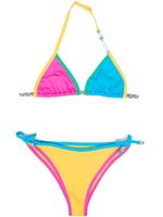 MC2 Saint Barth Kids bikini Holly à design colour block - Jaune