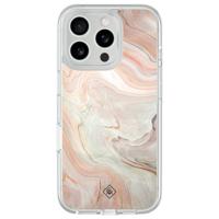 iPhone 16 Pro Max hybride hoesje - Marmer waves iPhone 16 Pro Max hybride hoesje - Marmer waves