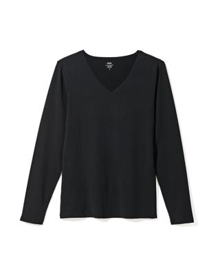 051 Dames Basic T-shirt Zwart (zwart)