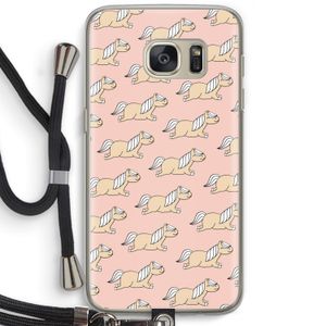 Ponys: Samsung Galaxy S7 Transparant Hoesje met koord