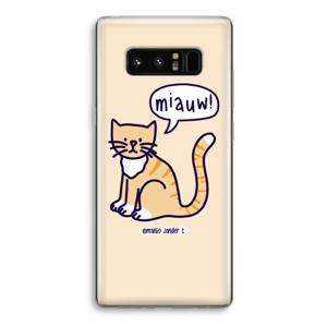 Miauw: Samsung Galaxy Note 8 Transparant Hoesje