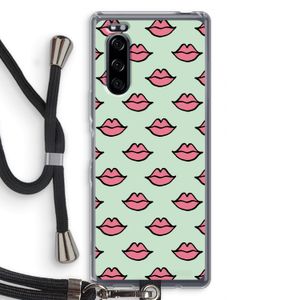 Lipjes: Sony Xperia 5 Transparant Hoesje met koord