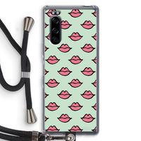 Lipjes: Sony Xperia 5 Transparant Hoesje met koord