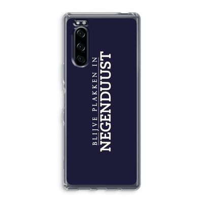 Blijve plakken in Negenduust: Sony Xperia 5 Transparant Hoesje