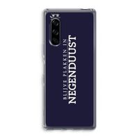 Blijve plakken in Negenduust: Sony Xperia 5 Transparant Hoesje