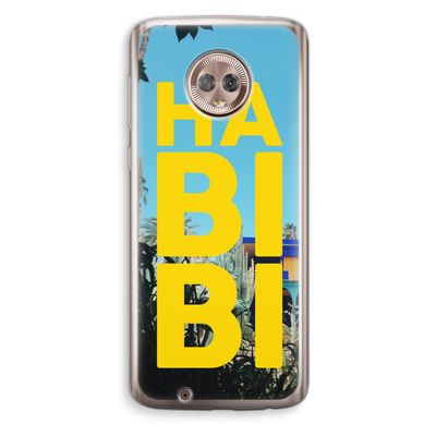Habibi Majorelle : Motorola Moto G6 Transparant Hoesje
