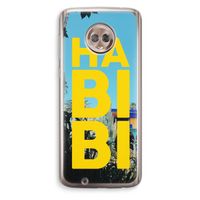Habibi Majorelle : Motorola Moto G6 Transparant Hoesje
