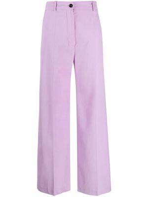 Patou pantalon Iconic en laine vierge - Violet
