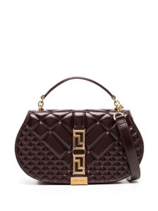 Versace sac porté épaule Greca Goddess - Marron