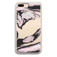 Roze stroom: iPhone 7 Plus Transparant Hoesje