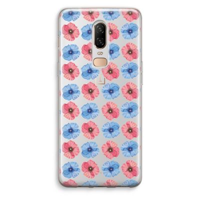 Klaproosjes: OnePlus 6 Transparant Hoesje