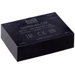 Mean Well DDRH-45-48P DC/DC-converter, print 48 V/DC Aantal uitgangen: 1 x Inhoud: 1 stuk(s)