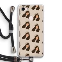 Bonjour mon amour: Pixel 3 Transparant Hoesje met koord
