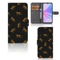 Telefoonhoesje | Met pasjeshouder | voor OPPO A78 5G | A58 5G Leopards