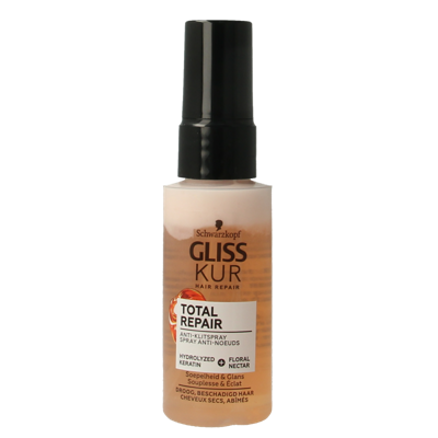 Gliss Kur Anti-klit spray total repair 19 mini 50 Milliliter Gliss Kur Anti-klit spray total repair 19 mini 50 Milliliter