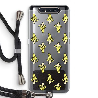 Bananas: Samsung Galaxy A80 Transparant Hoesje met koord