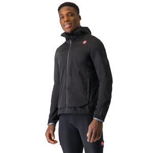 Castelli Unlimited rain jacket light black heren L