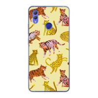 Cute Tigers and Leopards: Honor Note 10 Transparant Hoesje