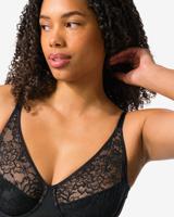 HEMA Niet voorgevormde kanten bh met beugel zwart (zwart)