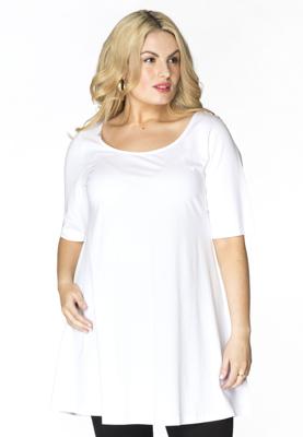 Yoek Tuniek wide bottom | Wit | Maat 54/56