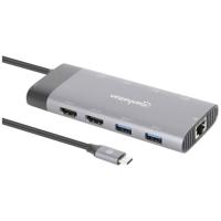 Manhattan USB-C PD 10-in-1 8K USB-C dockingstation Geschikt voor merk (dockingstation): Universeel