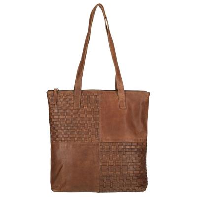 Enrico Benetti Leren Shopper Sicily Cognac