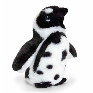 Keel Toys pluche Humboldt pinguin knuffeldier - wit/zwart - staand - 18 cm