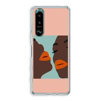 Orange lips: Sony Xperia 5 III Transparant Hoesje