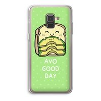 Avo Good Day: Samsung Galaxy A8 (2018) Transparant Hoesje