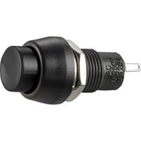 TRU COMPONENTS 1587725 TC-R13-84B-05BK Drukschakelaar 250 V/AC 1 A 1x uit/aan Continu 1 stuk(s)