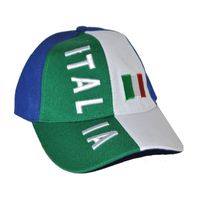 Baseball cap Italie supporter verkleedaccessoire   -